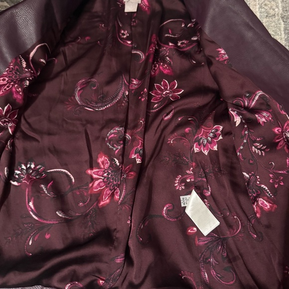 Chicos Women's Moto Leather Jacket - Picture 5 of 8